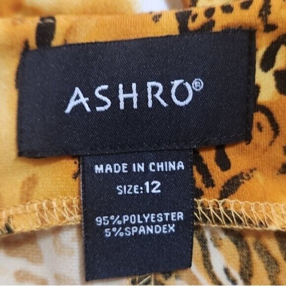 Ashro sleeveless Ruched Leopard  bodycon dress women size 12 - Picture 6 of 6